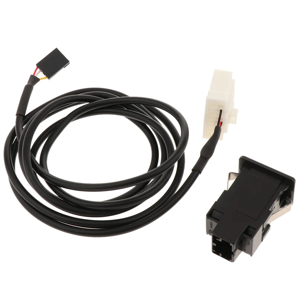 Aux Auxiliary Input Adaptor Lead Cable Genuine Socket for Mazda 2 3 5 6 CX-7