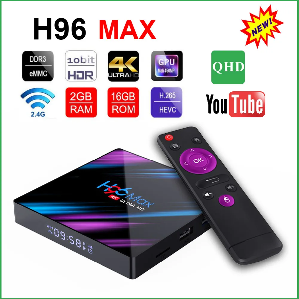 Full HD H96 MAX Plus QHDTV Android TV BOX S905X3 Quad Core smart tv box 2.4/5G Wifi 32GB 64GB Leadcool QHDTV Android Set-top box