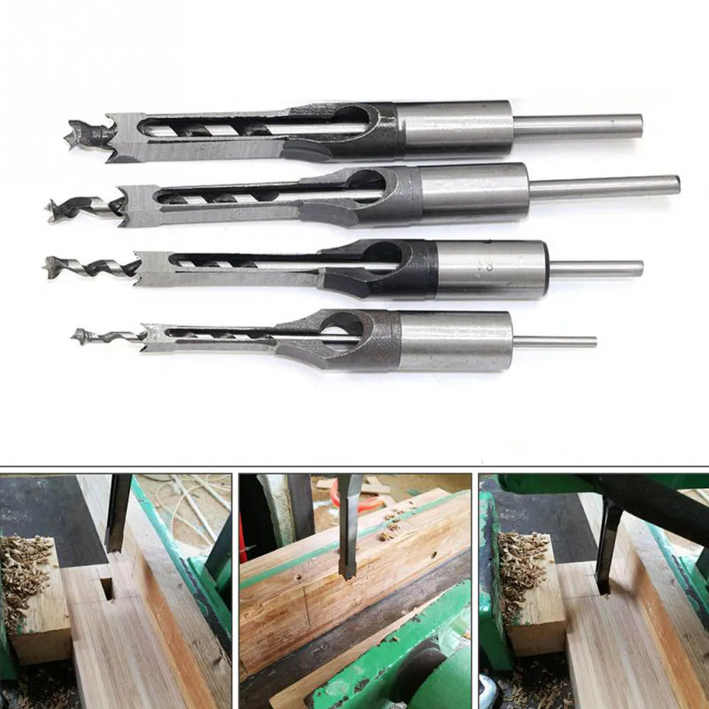 

Carpenter Square Drill Bit Tool Woodworking Bit Hole Drill Guide Positioner