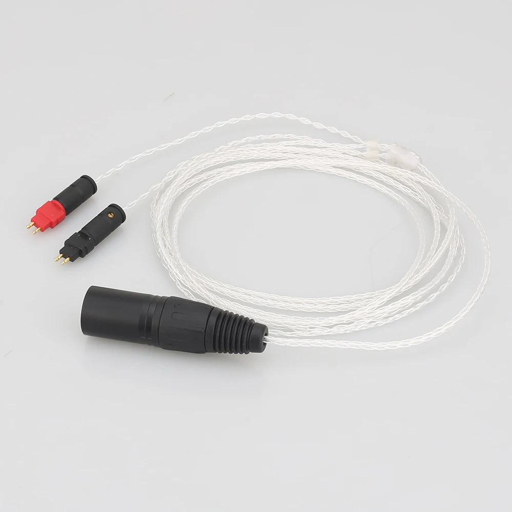 8Cores OCC Silver Plated Headphone Upgraded Cable BALANCED XLR Cable for HD650 HD600 HD660s HD6XX UP OCC Silver Plated
