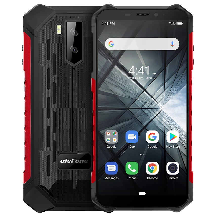 Ulefone Armor X3 Android 9,0 5000 мАч IP68/IP69K водонепроницаемый прочный мобильный телефон четырехъядерный 5," телефон Лицо ID 3g смартфон