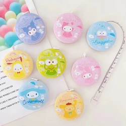 Kawaii mini portátil retrátil fita de medição de costura costura costura ferramenta de fita de medição do agregado familiar de medição fita macia de medição 15cm