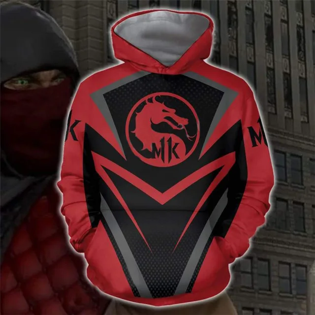 F Новинка, Mortal Kombat 11, 3D пуловер, толстовки, унисекс, Весенняя мода, толстовки размера плюс, верхняя одежда - Цвет: F