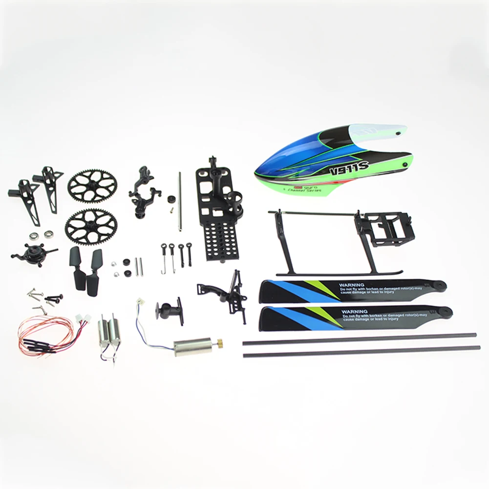 

20pcs/set Kit Spare Parts 4CH Metal Toy Aircraft Shell Chassis Cover Case RC Helicopter Accessories Kids Motor For WLtoys V911S