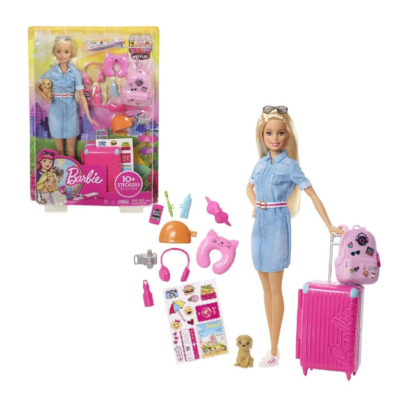 travel barbie set