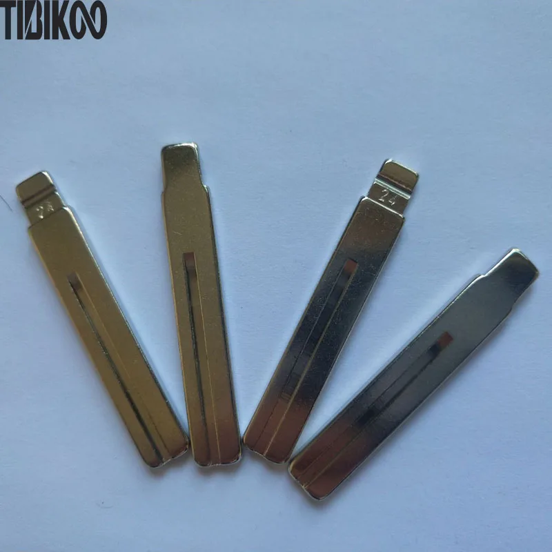 Uncut NO. 24 Metal Replacement Blank Car Key KD-X2/KD900 Remote NE66 Key Blade With Tick Marks For Volvo S80