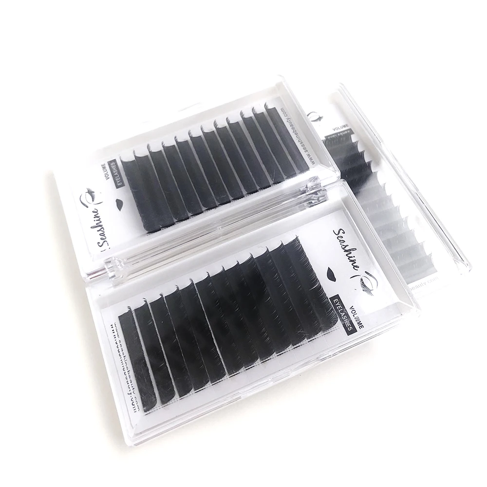 

Seashine B C D Curl Eyelash Extension False Individual Lashes Hand Made Faux Mink Eyelashes Extensions