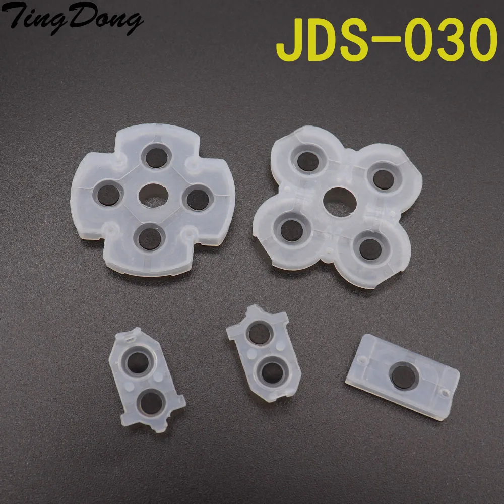 

TingDong 3PCS For Playstation 4 PS4 Controller Conductive Silicone Rubber Pads for Dualshock 4 JDS JDM 030 D Pad Button