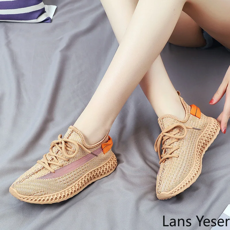 

Sneakers Breathable Flat Platform Women Running Shoes for Young Girls Chaussures Jogging Femme 350 Boost Tenis Mujer Laufschuhe