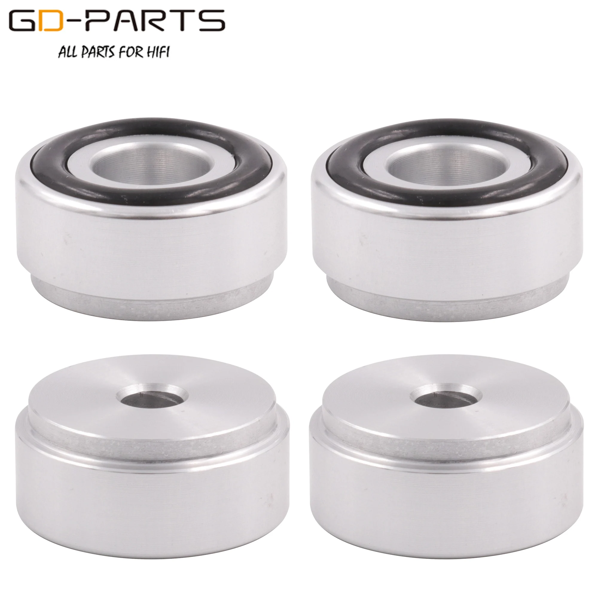 20mm-10mm MINI CNC Machined Solid Full Aluminum Isolation Feet Stands Damper Floor Base For Speaker AMP Computer Monitor 4PCS 5