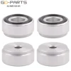 20mm-10mm MINI CNC Machined Solid Full Aluminum Isolation Feet Stands Damper Floor Base For Speaker AMP Computer Monitor 4PCS 5