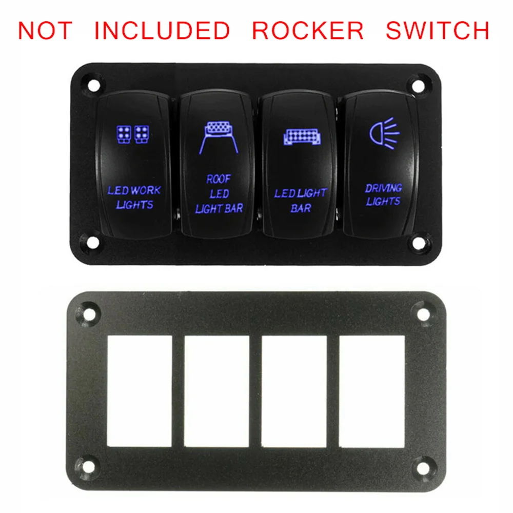 

Motorcycles Rocker Switch Panel Holder Motors Aluminum Alloy DIY Dash Board LED Rocker Marine Metal Holder RVs