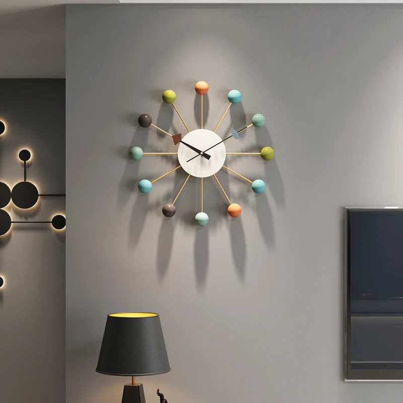 Creative Unique Wall Clock Fashion Silent Metal Minimalist Art Orologio Da Parete Room Supplies DE50ZB | Дом и сад