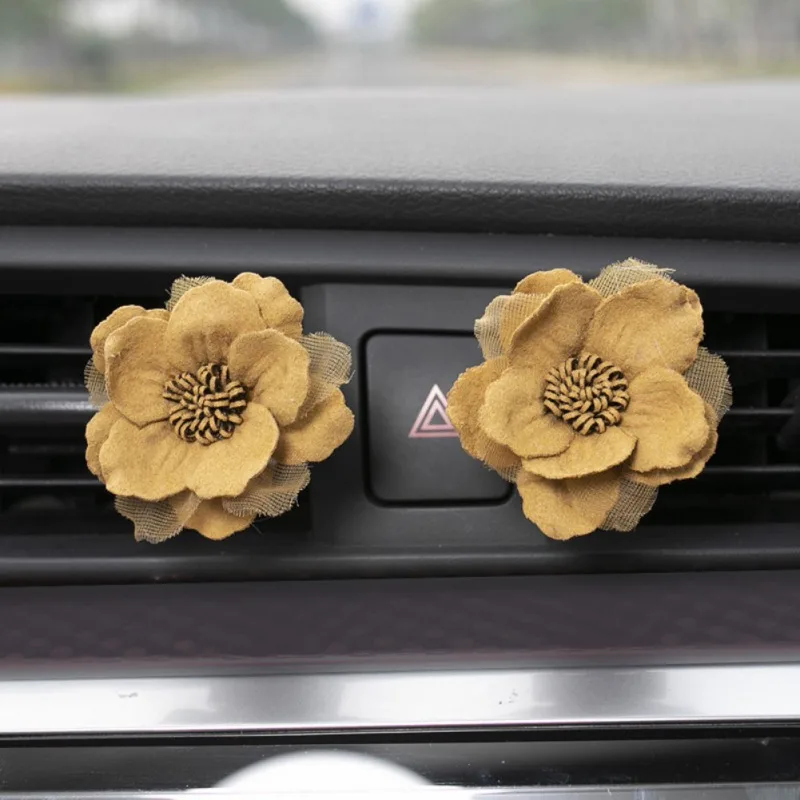 Автомобильный орнамент духи с ароматом камелии клип освежитель воздуха Авто кондиционер вентиляционное отверстие Духи Бальзам Аромат