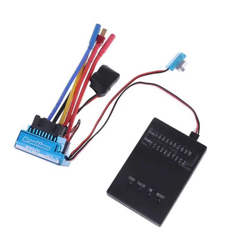 

Waterproof 45A 60A 80A 120A Brushless ESC Electric Speed Controller Dust-proof for 1/8 1/10 1/12 RC Car Crawler RC Boat Part