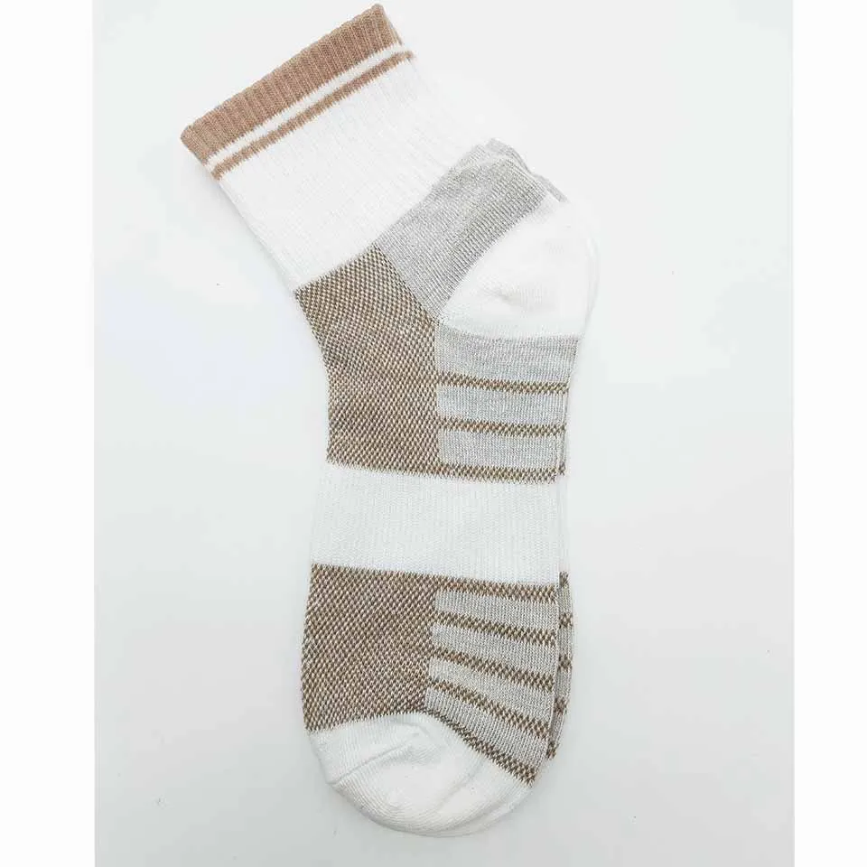 5 Pack Men Cotton Socks Mesh Breathable Short Casual Socks Summer Sports Socks Absorb Sweat Ankle Socks Set