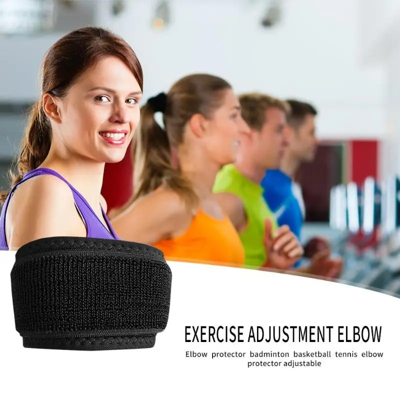 1pc Adjustable Breathable Basketball Badminton Tennis Elbow Protector Support Strap Compression Elbow Pads Prevent Injury