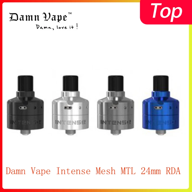 Новейший атомайзер для электронной сигареты Damn Vape Intense Mesh MTL 24 мм RDA 2 мл pod с баком