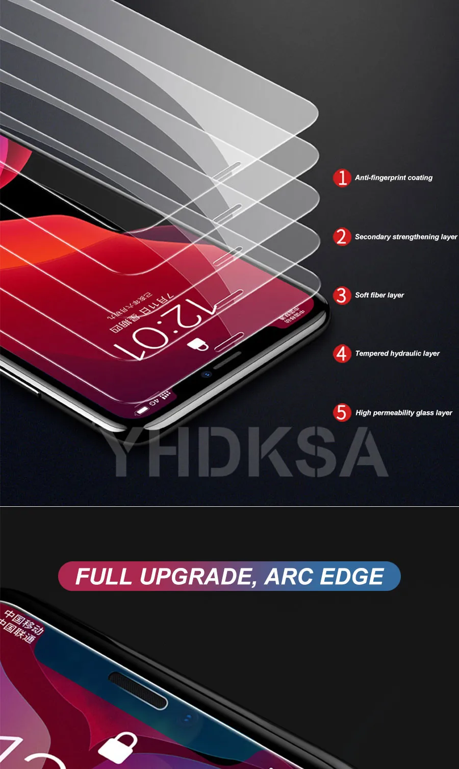 9H закаленное защитное стекло для iPhone 11 Pro X XR XS Max Защитная пленка для экрана iPhone 8 7 6 6S Plus 5S SE