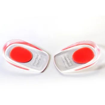 

1 Pair Soft Silicone Heel Pads Half-height Insoles Support Shockproof Height Increased Insole Pad Plantar Foot Care!