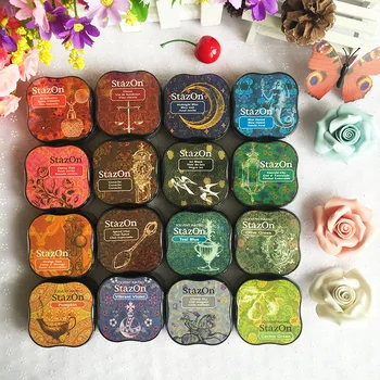 

Japan Tsukineko quick-drying ink pad diy oily ink pad office learning color ink pad rubber stamp finger painting decoration