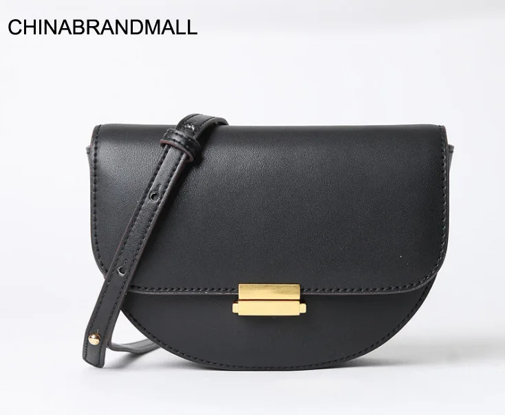 

Split leather women belt bag waist packs small saddle bags