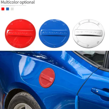 

Sansour Tank Covers For Chevrolet Camaro 2017 Up Car Styling ABS Exterior Decoration Fuel Tank Cap Stickers Tank Covers
