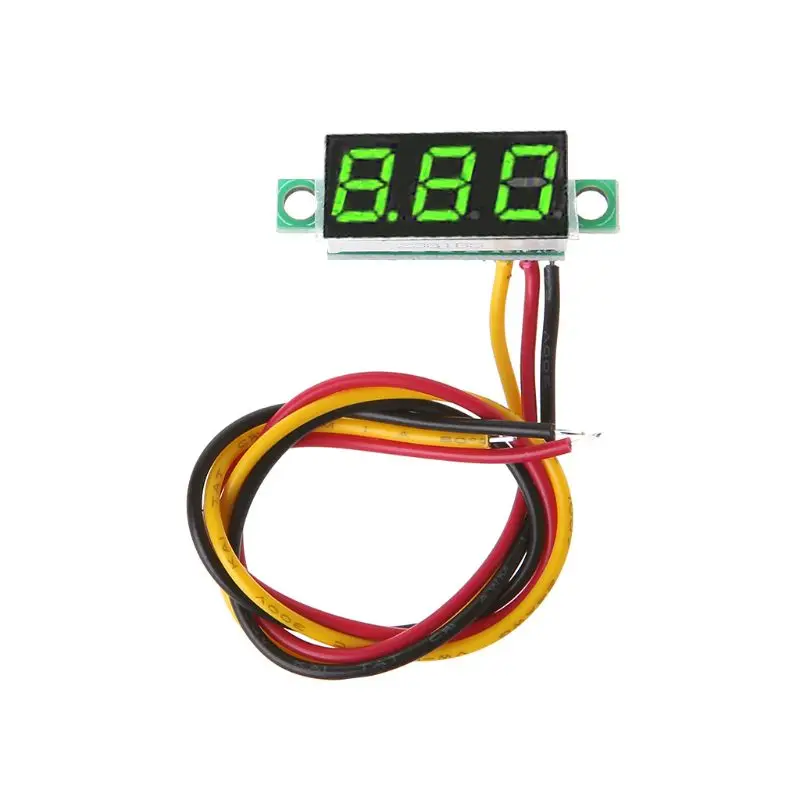 

0.28 Inch Mini DC 0-100V 3 Wires LED Display Digital Voltmeter Gauge Voltage Panel Meter Detector Monitor Tools R9JF
