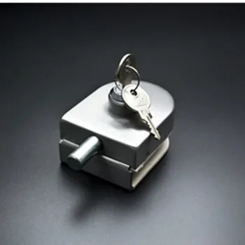 

Hardware 45mm*65mm Glass Interior Door Lock with Keys Stainless Simple Helpful Locks Shaft Lock