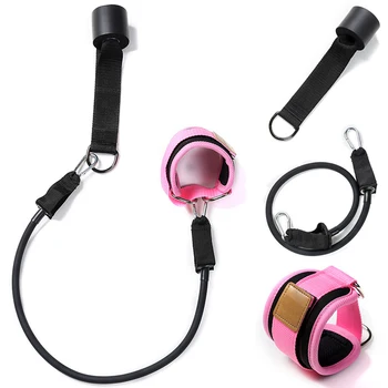 

Door Pull Rope Fittings Butt Lift Exercise Elastic Band With Foot Ring Leggings Buckle Ankle Strap Set Sports Entertainment Yoga