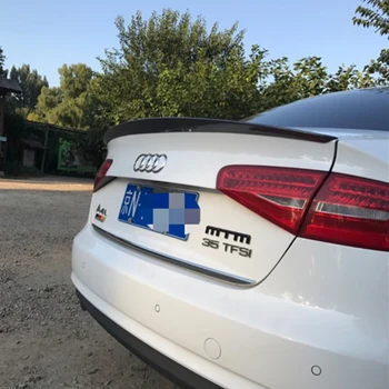 

ABS Plastic Unpainted Tail Wing Primer Color Rear Spoiler 1Pcs for Audi A4 B8 B9 Spoiler 2009-2016