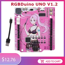 RGBDuino UNO V1.2 Jenny Development Board ATmega328P Chip CH340C VS Arduino UNO R3 Upgrade For Raspberry Pi 4  Raspberry Pi 3B