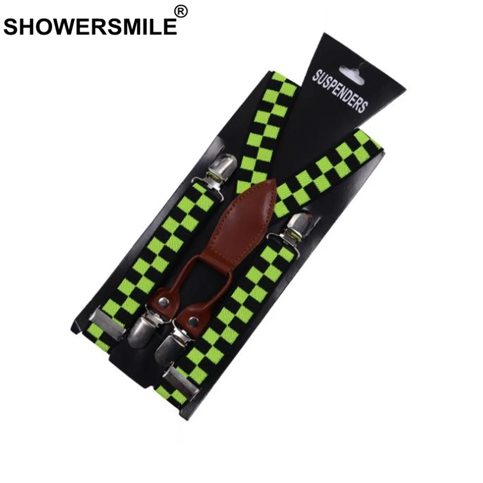 Женские Подтяжки из металлического сплава showinsmile 4 зажима желтые тиранты женские