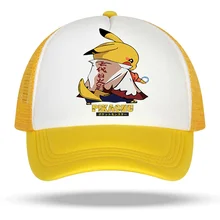 Children's Pikachu Kid Baseball Cap for Girls Boy Hats Sunscreen Baby Hat Hip Hop Printed baseball cap Kids Caps 1-6-12-15 Years