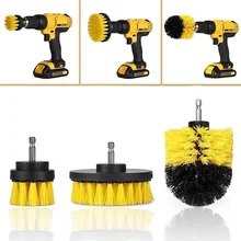 

3PCS Round Electric Bristle Drill Brush Tub Rotary Cleaning Tool Set Attachment (Drill not included)