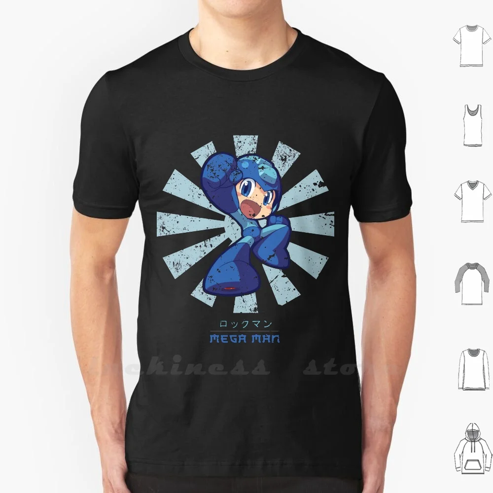 Mega Man Retro Japanese T Shirt Cotton 