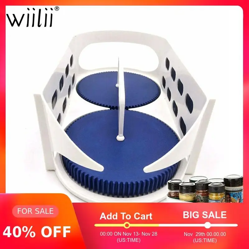 360 Вращающийся кухонный стеллаж для хранения приправ бутылка холодильника