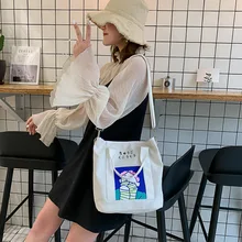 Микро для, стиль, одиночная сумка тканевая через плечо, женский корейский стиль, универсальный ручной рюкзак двойного назначения, холст, шоппинг Ha