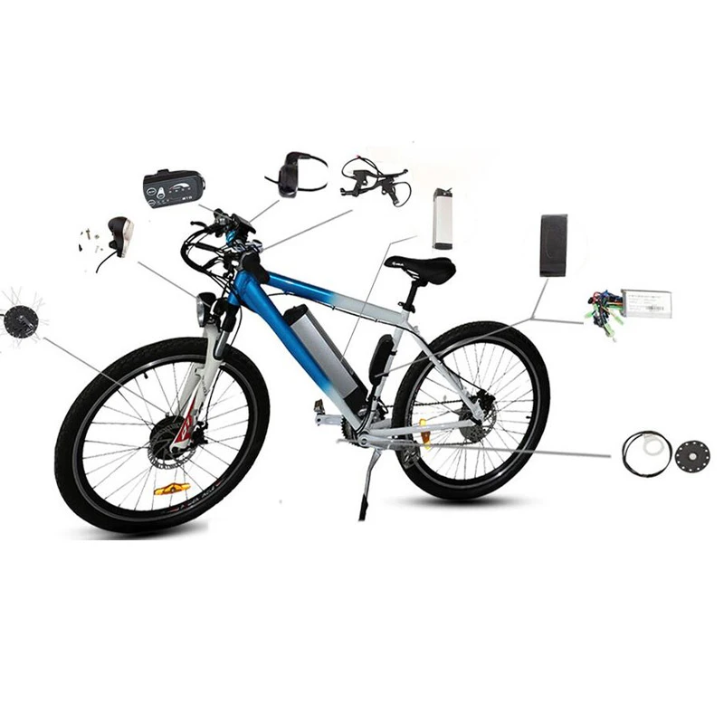 US $170.10 36V 250W 350W 500W Electric Bicycle Conversion Kit Front Wheel Kit Bicicleta Electrica Hub Motor LEDLCD Ebike with Battery Kit