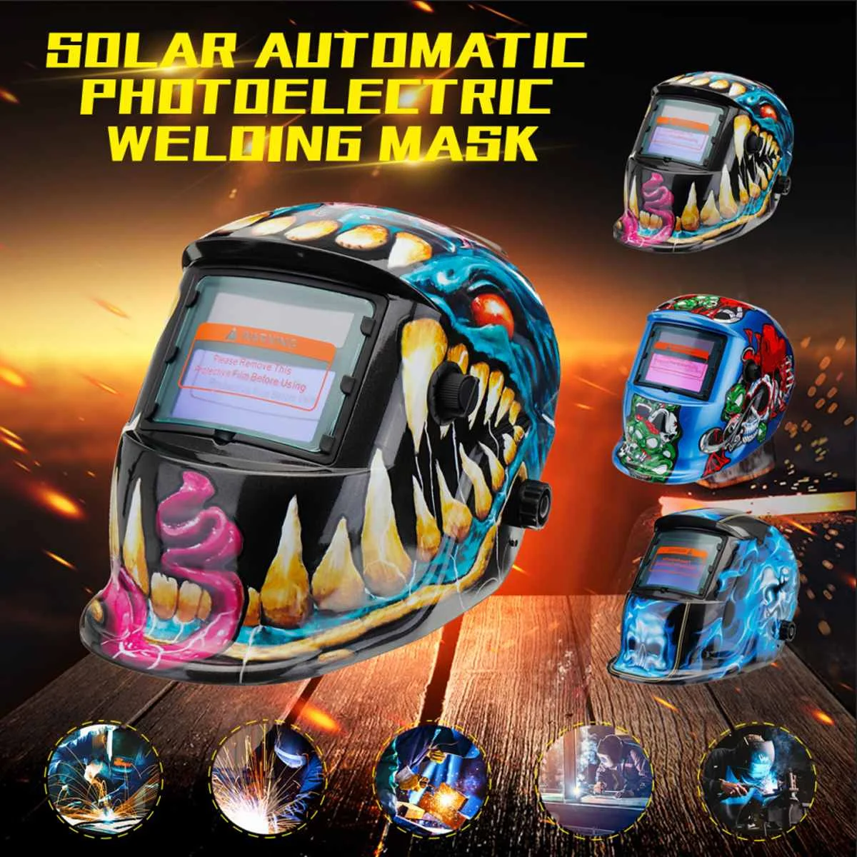 

New Style Solar Automatic Photoelectric Welding Mask Helmet Welding Caps Solar Power Welding Helmets