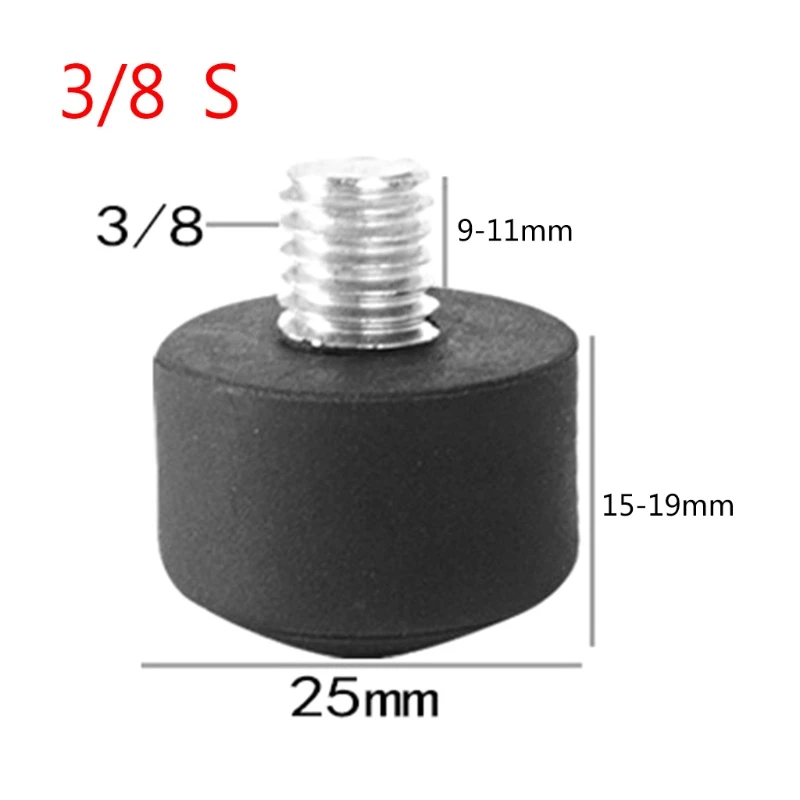 Punta per piedini in gomma antiscivolo universale MOLA per treppiede monopiede 3/8 