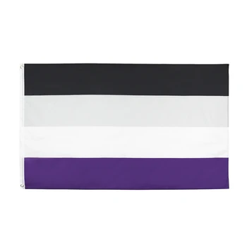 

Hanging 90*150Cm Lgbtqia Ace Community Asexuality Asexual Pride Flag For Decoration