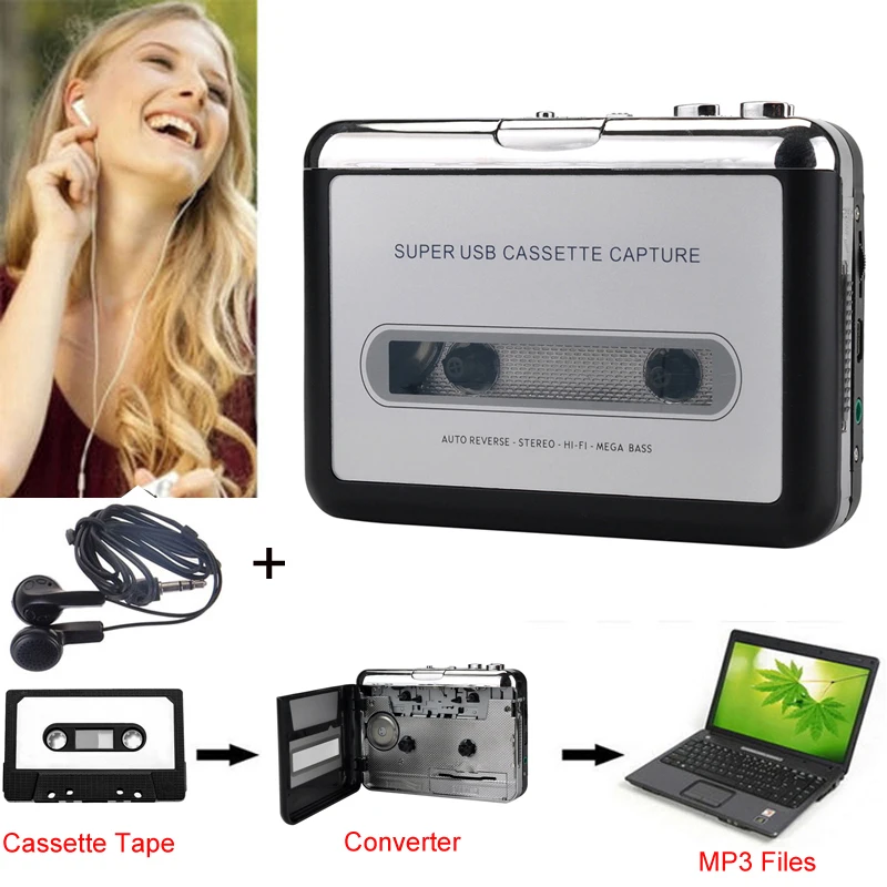 Cena Oryginalne oryginalne Ezcap 218 taśmy do komputera stare kasety do MP3 konwerter formatów rejestrator audio przechwytywania może być Walkman odtwarzacz muzyczny