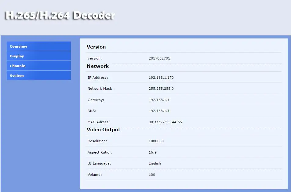  U8Vision H.265/H.264 4K streaming Decoder with CVBS&HDMI output for Decode HTTP RTSP RTMP UDP Encod