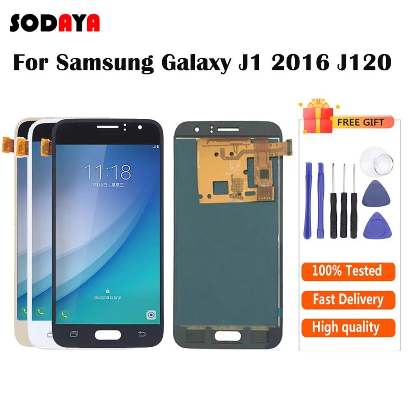 ЖК-экран J120f для Samsung Galaxy J1 J120F J120M J120H J120 с сенсорным экраном и дигитайзером в сборе