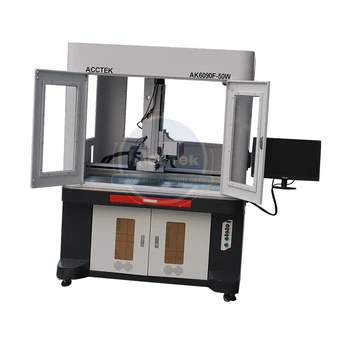 

Safety enclosed JPT fiber laser marking machine 20w 30w 50w laser machine engraving on copper aluminum