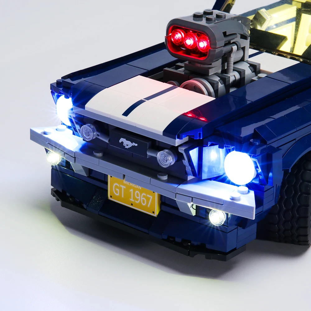 Lepinblocks Technic Car 21047 21046 строительные блоки Forded Mustanged10262 10265 кирпичи Автомобильный светодиодный светильник Creator детская Рождественская игрушка