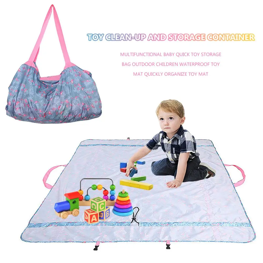 

Toy Clean-up Storage Container Children Debris Fast Storage Organizing Toy Storage Bag Waterproof Scrubbable Folding Bag