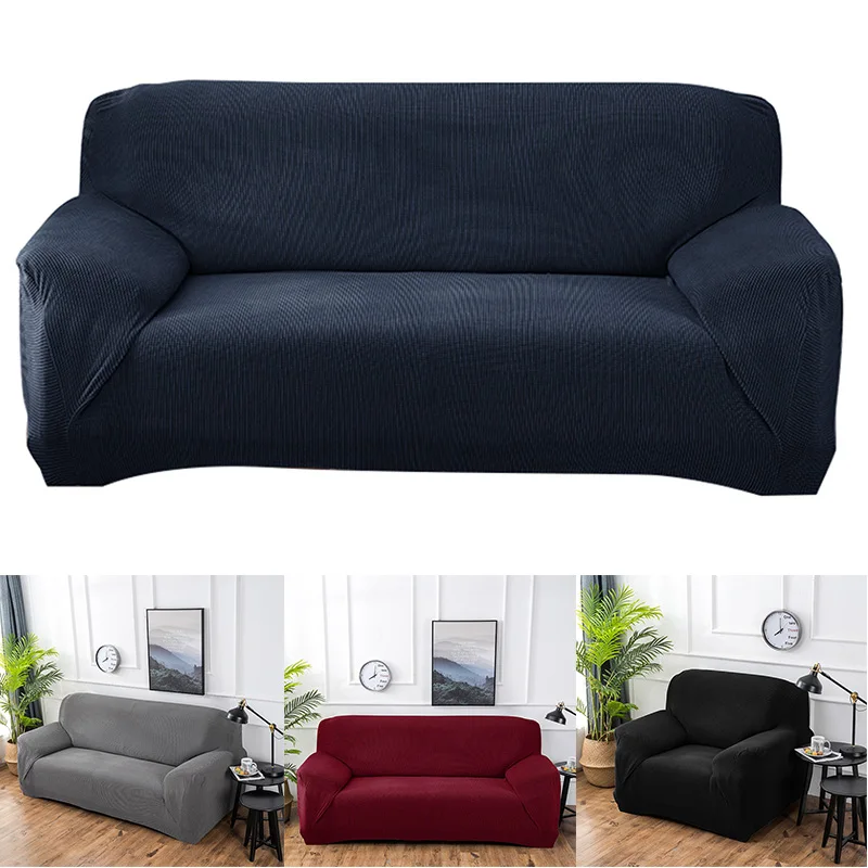 Универсальный вязаный мягкий диван, Одноместный и двухместный трехместный полный Чехол, горячая Распродажа