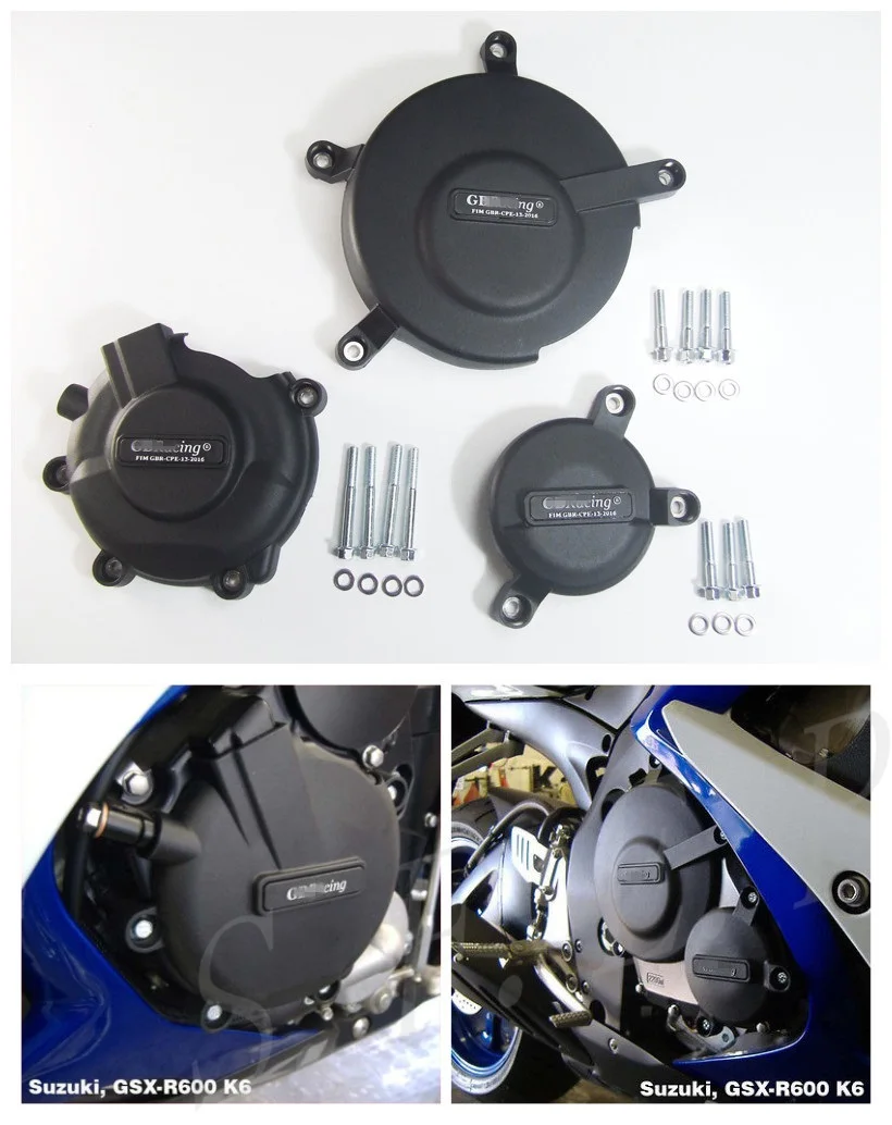 Чехол для мотоциклетного двигателя Защитная крышка GB Racing Suzuki GSX R 600/750 K6 L6 2006 2019 09 10